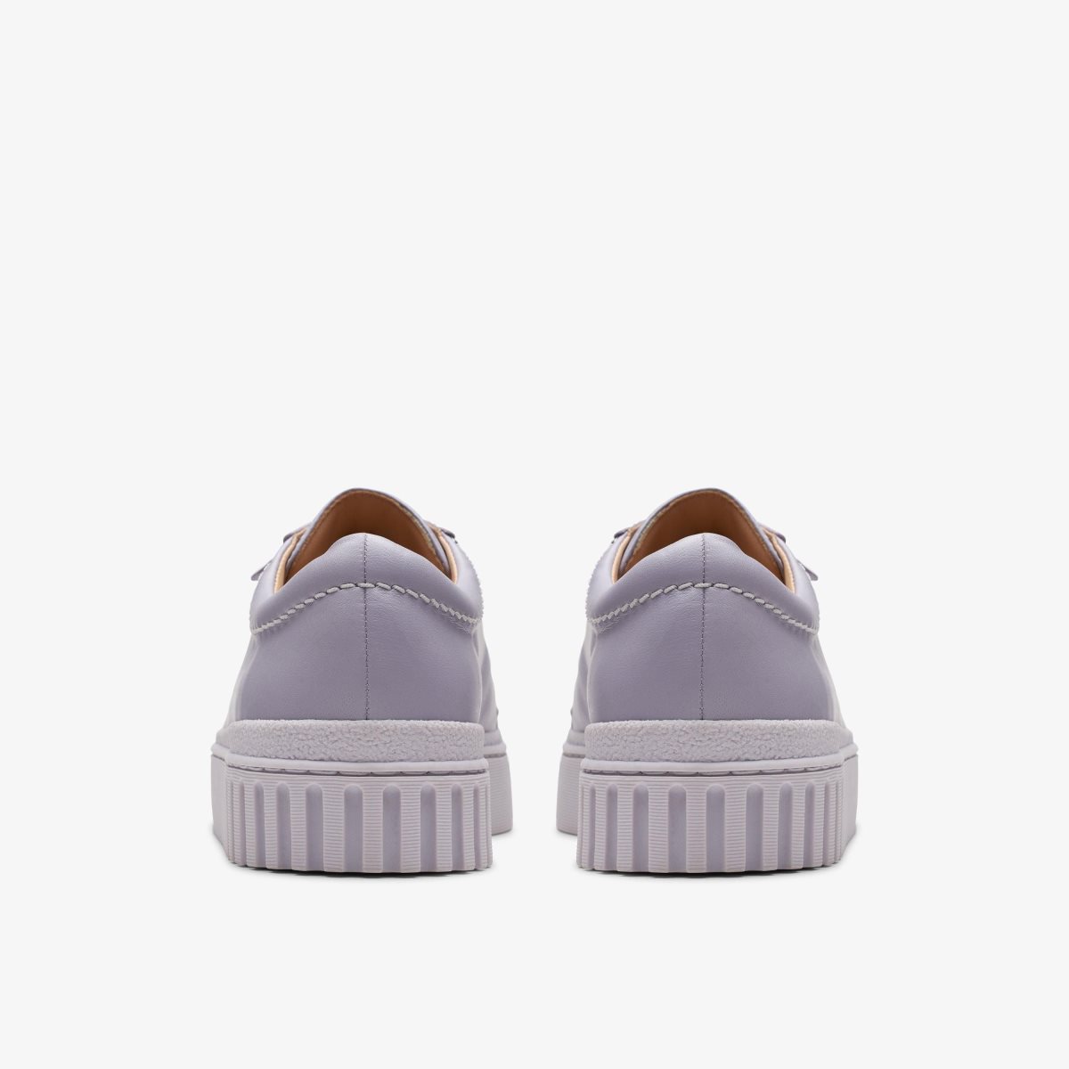 Femme Chaussures Plateforme Clarks Mayhill Walk Lilac Leather Violette - TMW-75392565