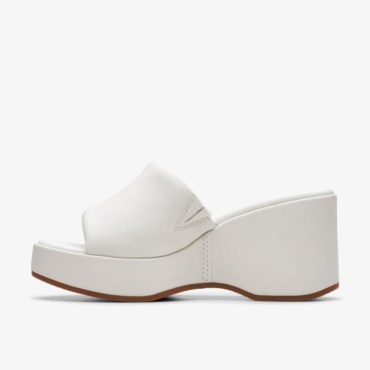 Femme Compensées Clarks Manon Glide Off White Leather Blanche - COY-51093146