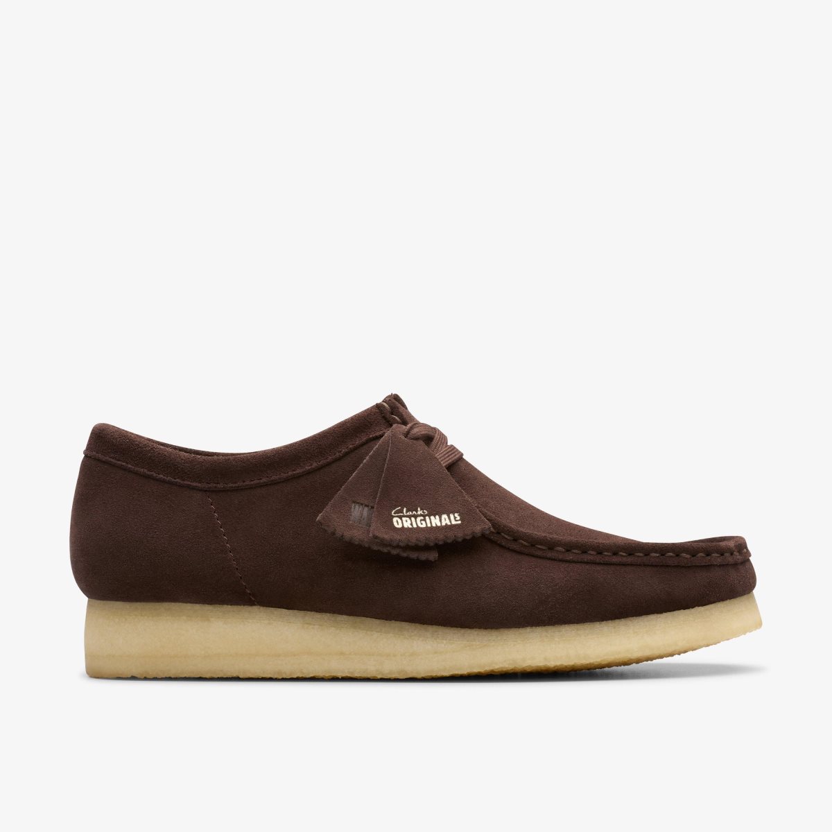 Homme Wallabees Clarks Wallabee Dark Brown Suede Marron Foncé - YVH-53141887