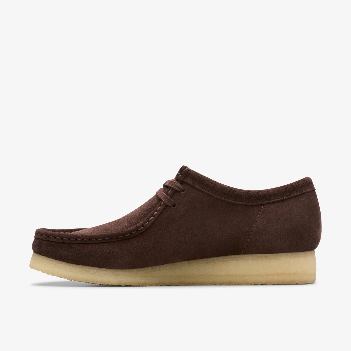 Homme Wallabees Clarks Wallabee Dark Brown Suede Marron Foncé - YVH-53141887