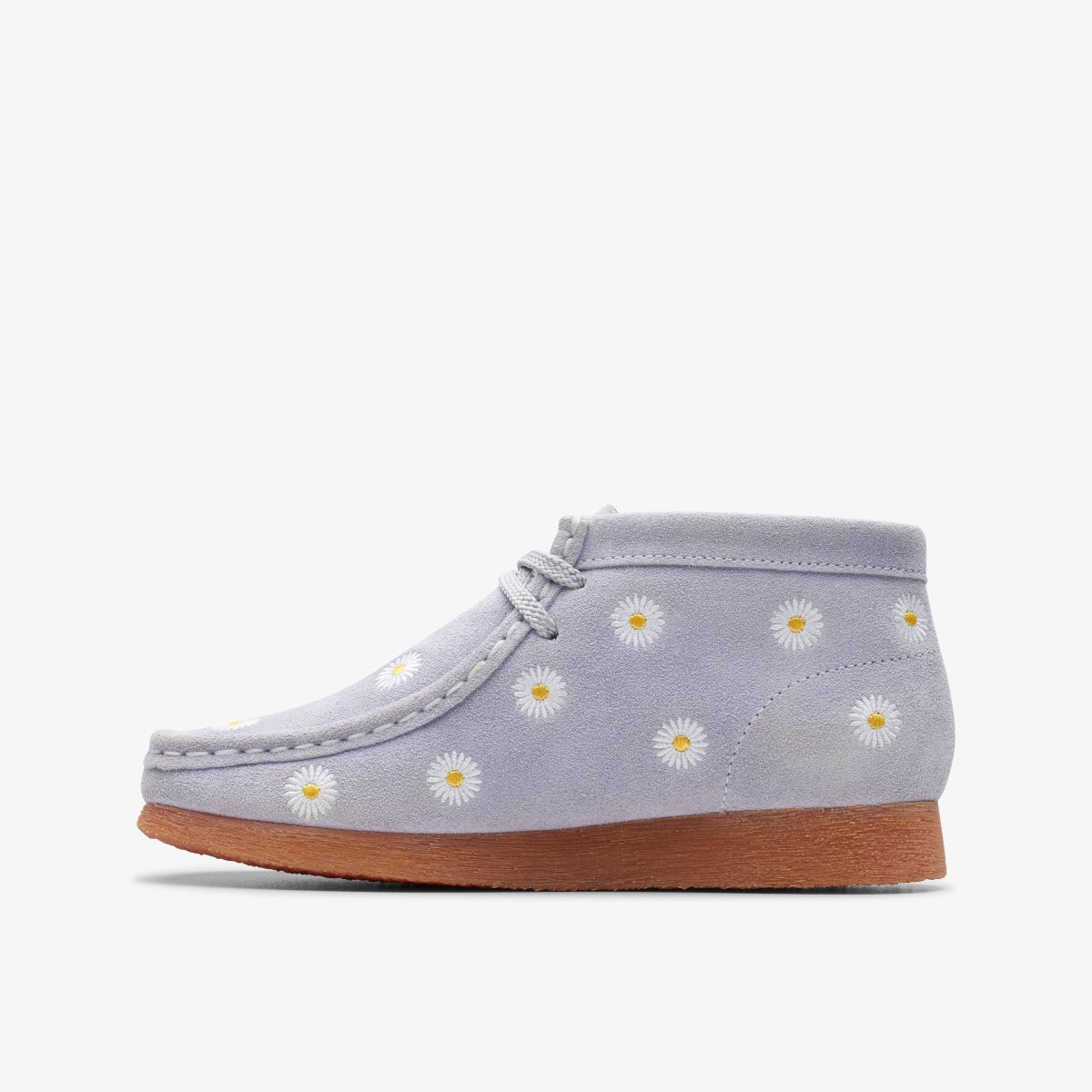 Enfant Chaussures Originales Clarks Wallabee Boot Older Cloud Grey Grise - UDV-44482085