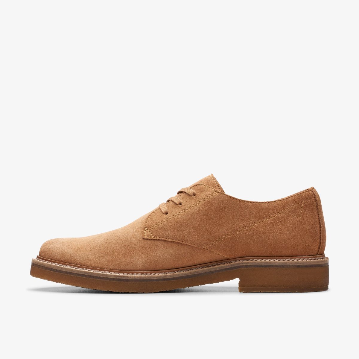 Homme Chaussure Habillée Clarks Clarkdale Derby Light Tan Suede Marron Clair - CLA-72533900