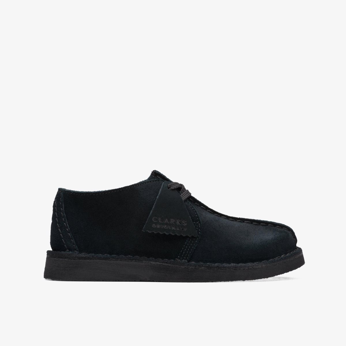 Enfant Chaussures Originales Clarks Desert Trek Older Black Suede Noir - MRP-99161052