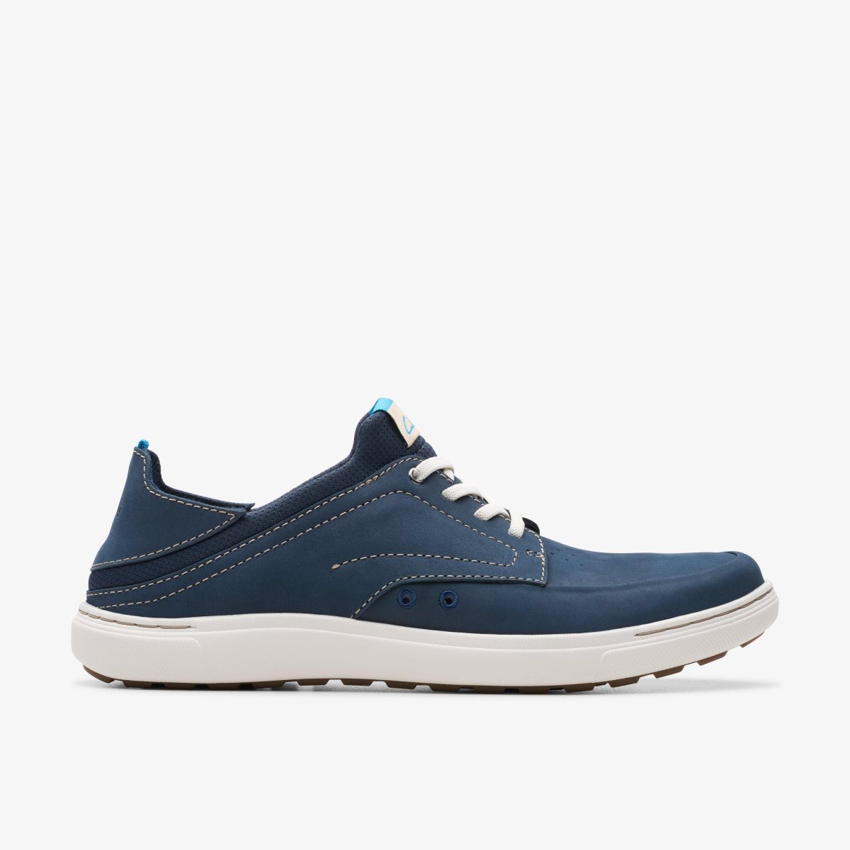 Homme Basket Clarks Mapstone Easy Navy Nubuck Bleu Marine - LPJ-55303278