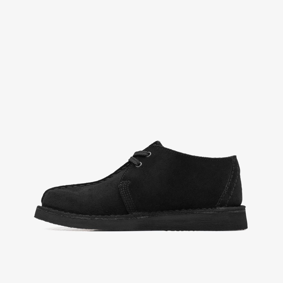 Enfant Chaussures Originales Clarks Desert Trek Older Black Suede Noir - MRP-99161052