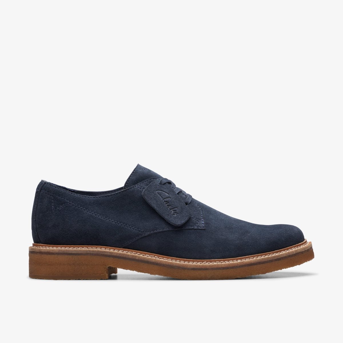 Homme Chaussure Habillée Clarks Clarkdale Derby Navy Suede Bleu Marine - PUZ-52593300