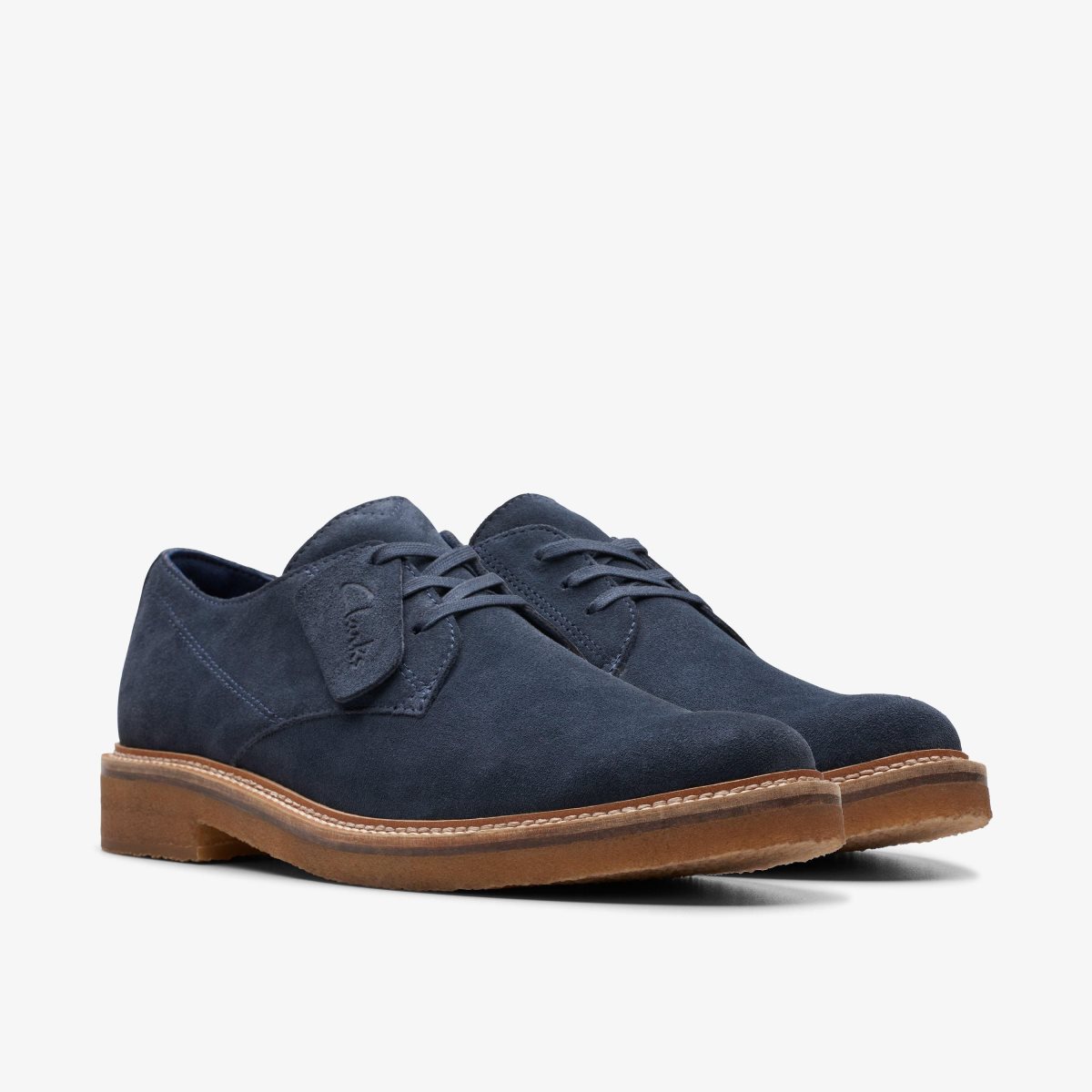 Homme Chaussure Habillée Clarks Clarkdale Derby Navy Suede Bleu Marine - PUZ-52593300