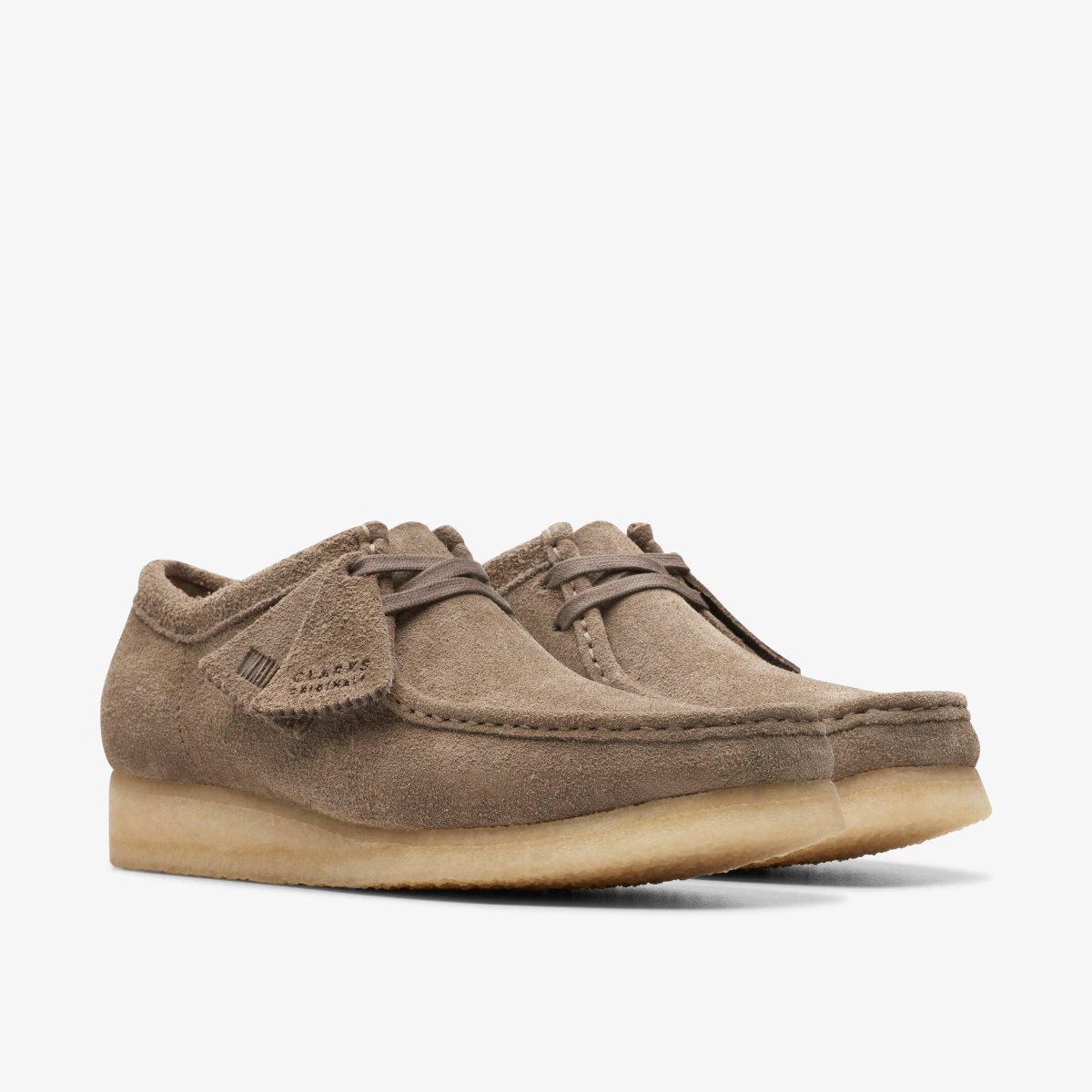 Homme Wallabees Clarks Wallabee Dark Grey Suede Grise Foncé - ZND-67898742