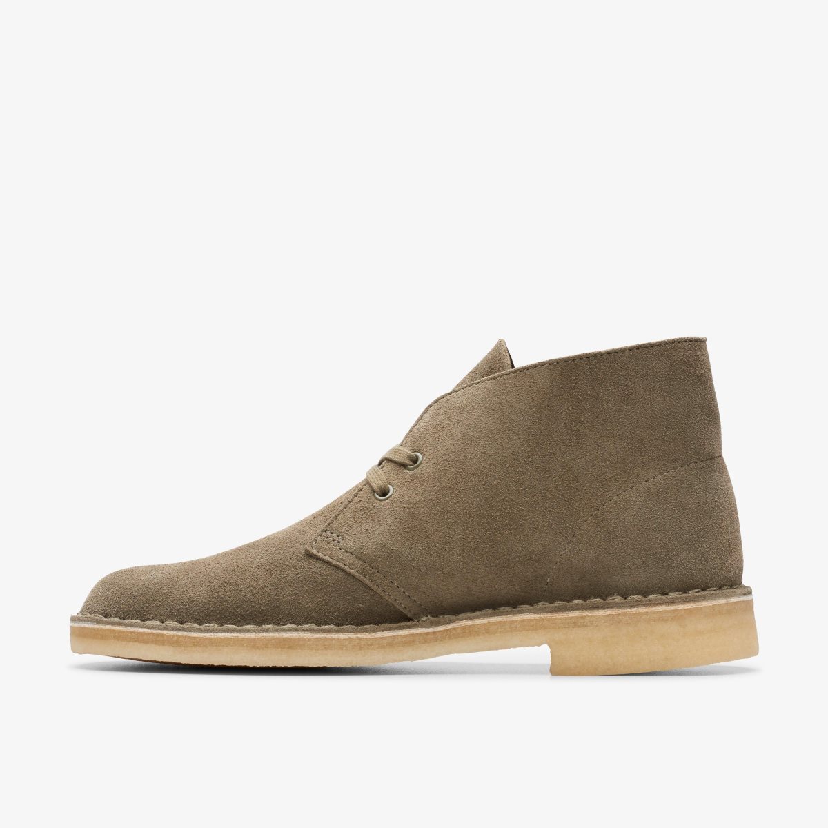 Homme Bottes Du Désert Clarks Desert Boot Pale Khaki Suede Kaki - BHT-47578112