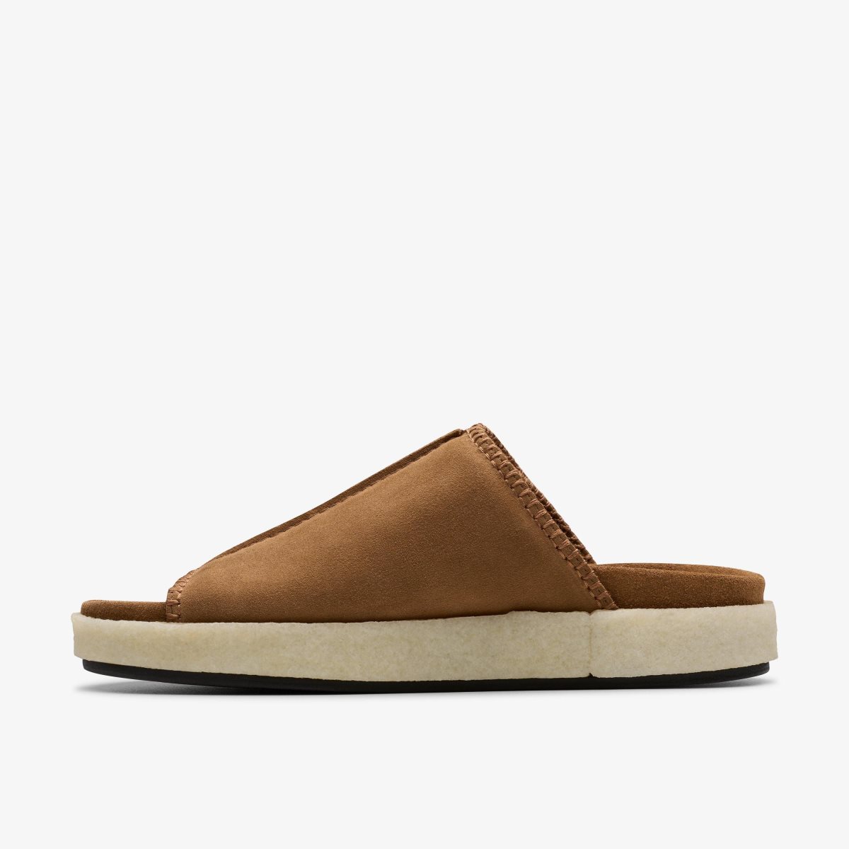 Homme Sandale Clarks Overleigh Slide Cola Suede Cola - FFZ-24515835