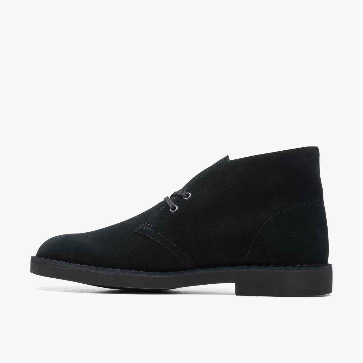 Homme Chaussure Habillée Clarks Desert Boot Evo Black Suede Noir - FBC-97187052