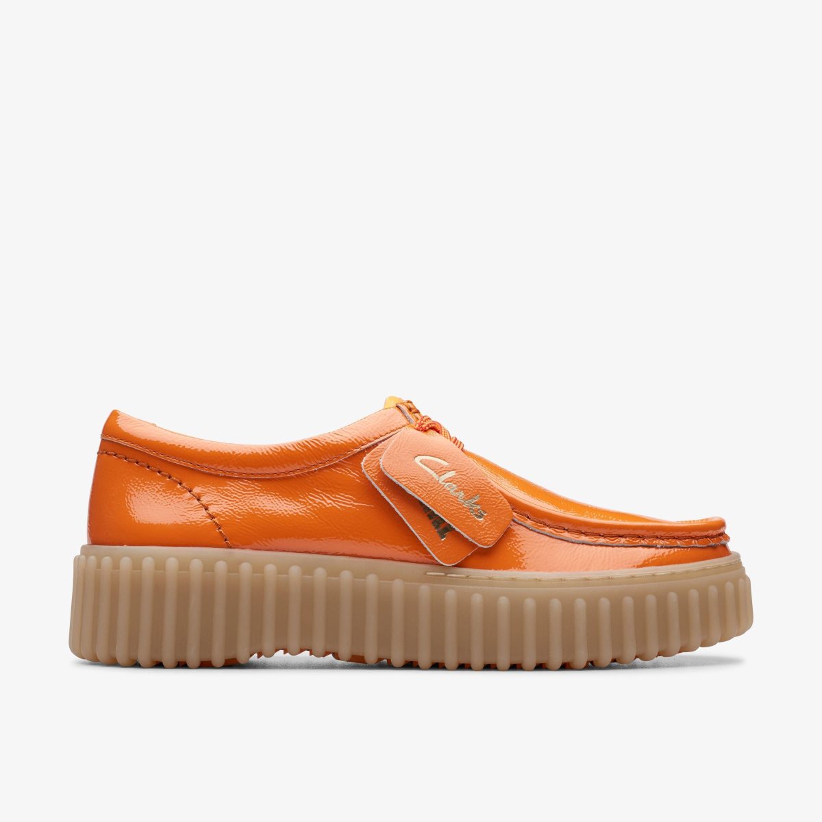 Femme Chaussures Plateforme Clarks Torhill Bee Orange Patent Orange - NRU-99145645