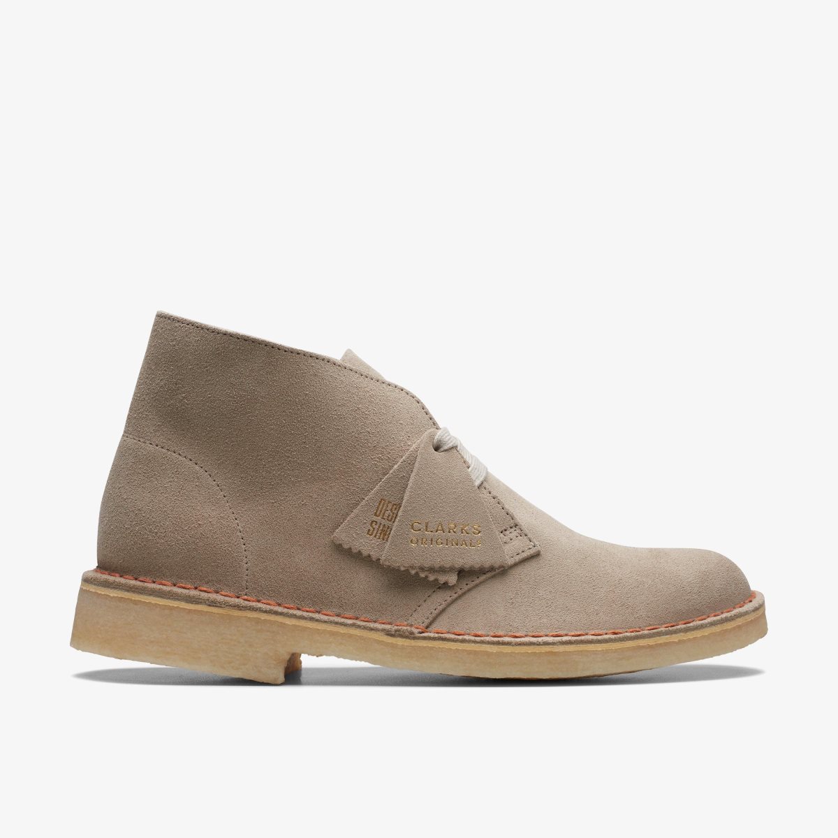 Femme Botte Clarks Desert Boot Sand Suede Marron - CHE-26705954