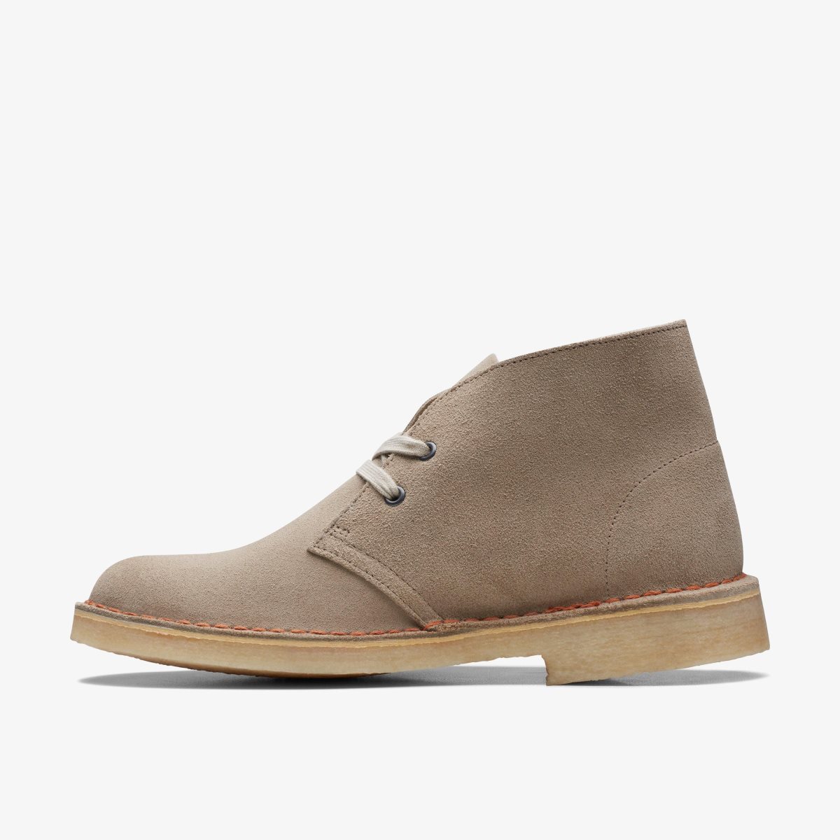 Femme Botte Clarks Desert Boot Sand Suede Marron - CHE-26705954