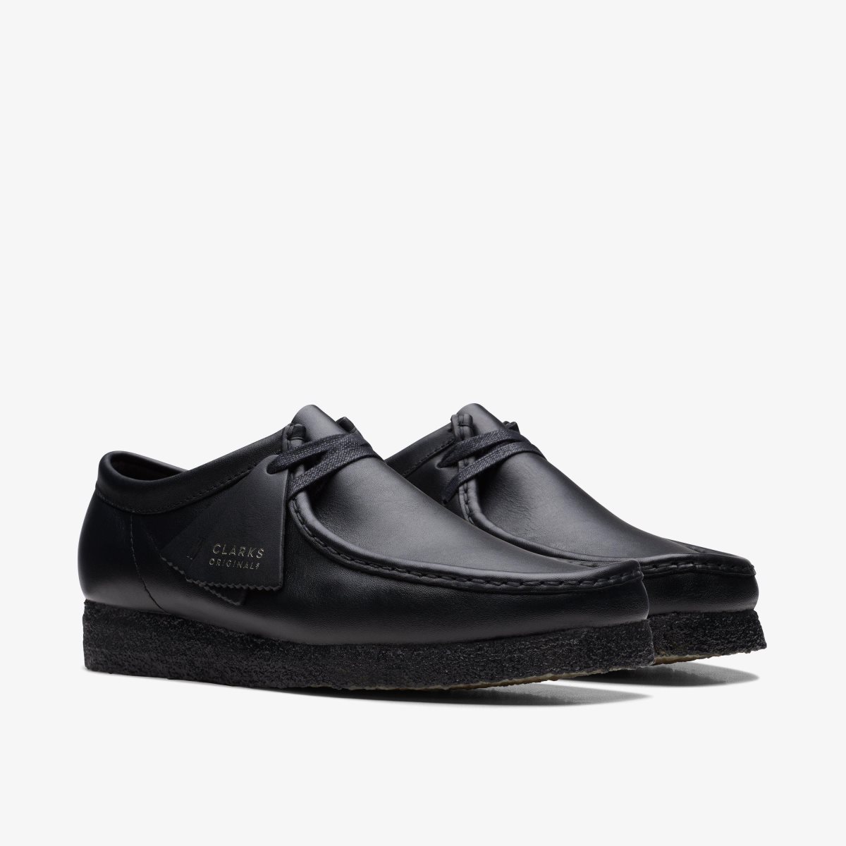 Homme Wallabees Clarks Wallabee Black Leather undefined - ROV-05812202