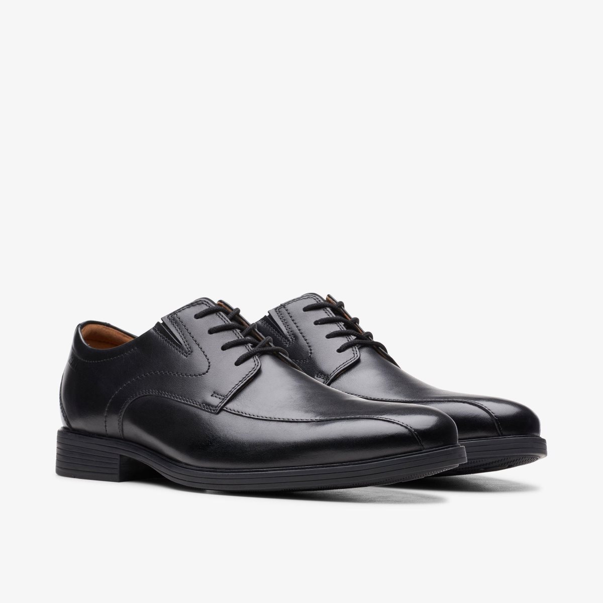 Homme Chaussure Habillée Clarks Whiddon Pace Black Leather Noir - CZJ-42820415