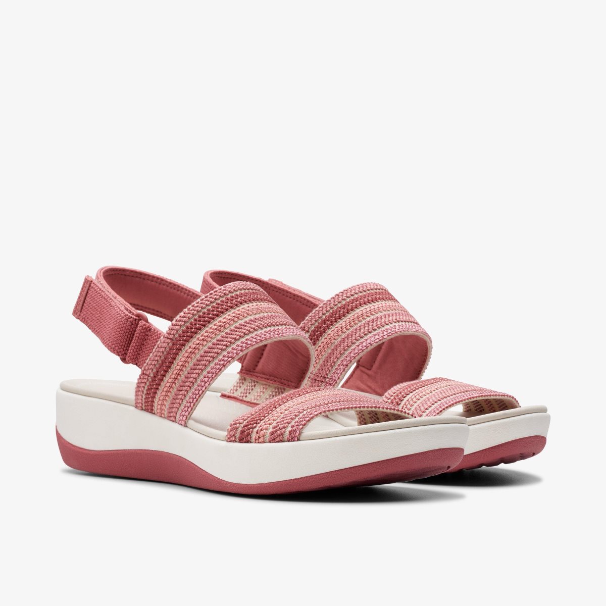 Femme Sandale Clarks Arla Stroll Dusty Rose Combination Rose - OIS-69824364