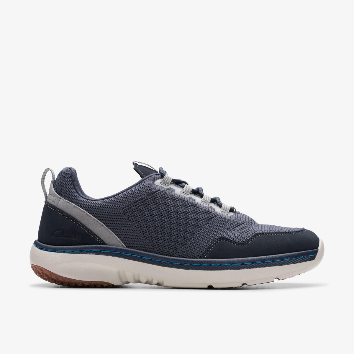 Homme Basket Clarks Pro Knit Navy Combination Bleu Marine - YPH-61396347