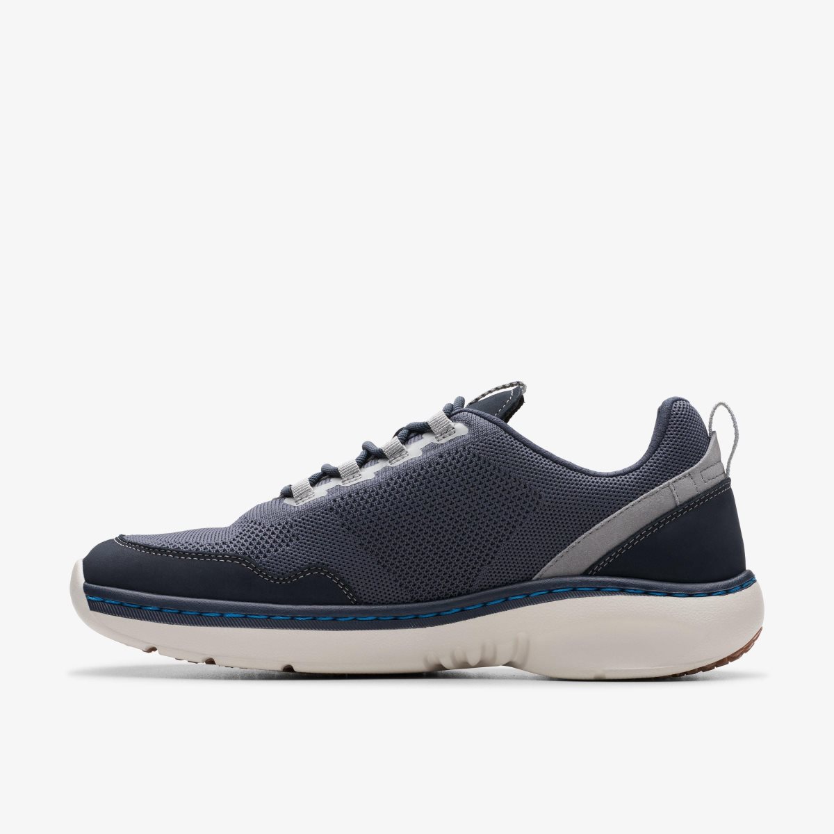 Homme Basket Clarks Pro Knit Navy Combination Bleu Marine - YPH-61396347