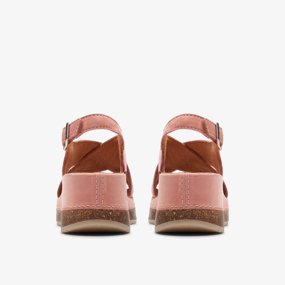 Femme Sandale Clarks Kassanda Step Peach Nubuck Corail - YKW-74878069