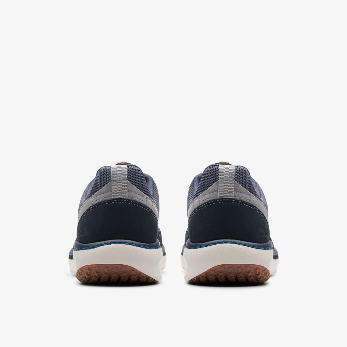 Homme Basket Clarks Pro Knit Navy Combination Bleu Marine - YPH-61396347