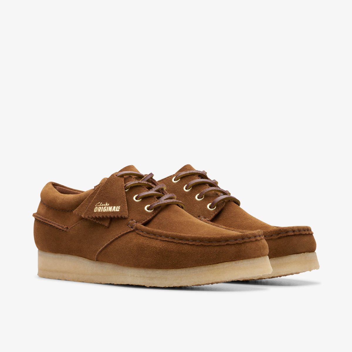 Homme Wallabees Clarks Wallabee Boat Cola Suede Cola - XSL-51168058