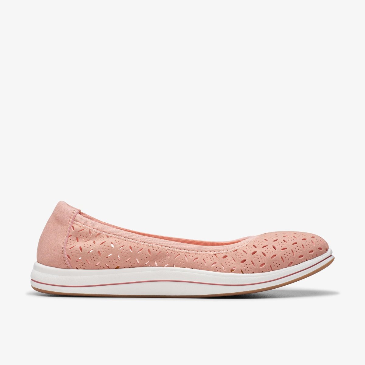 Femme Mocassin Clarks Breeze Roam Peach Corail - CIV-46411100