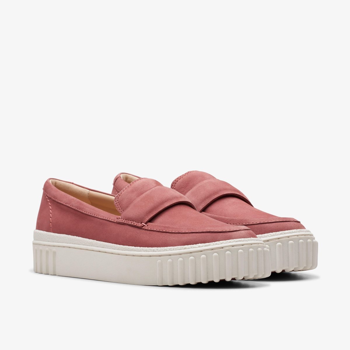 Femme Mocassin Clarks Mayhill Cove Dusty Rose Nubuck Rose - ZXT-74174580