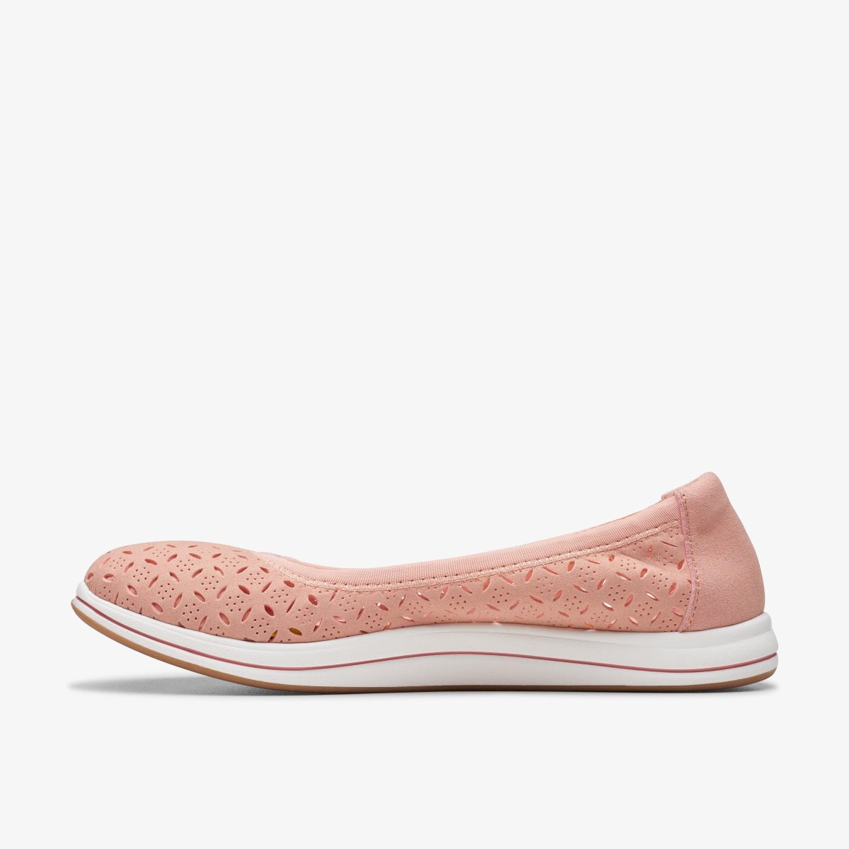 Femme Mocassin Clarks Breeze Roam Peach Corail - CIV-46411100