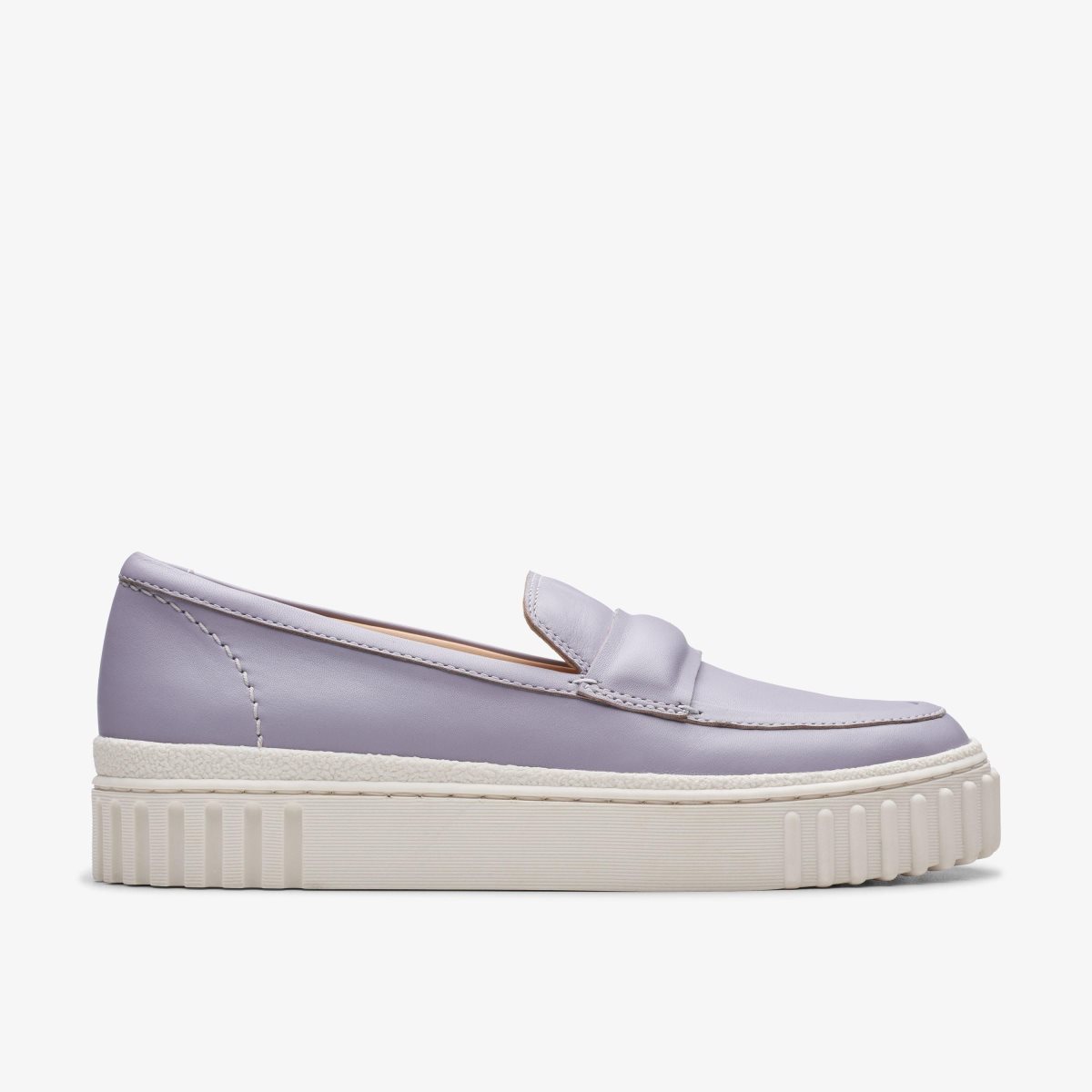 Femme Mocassin Clarks Mayhill Cove Lilac Leather Violette - QDF-80697657