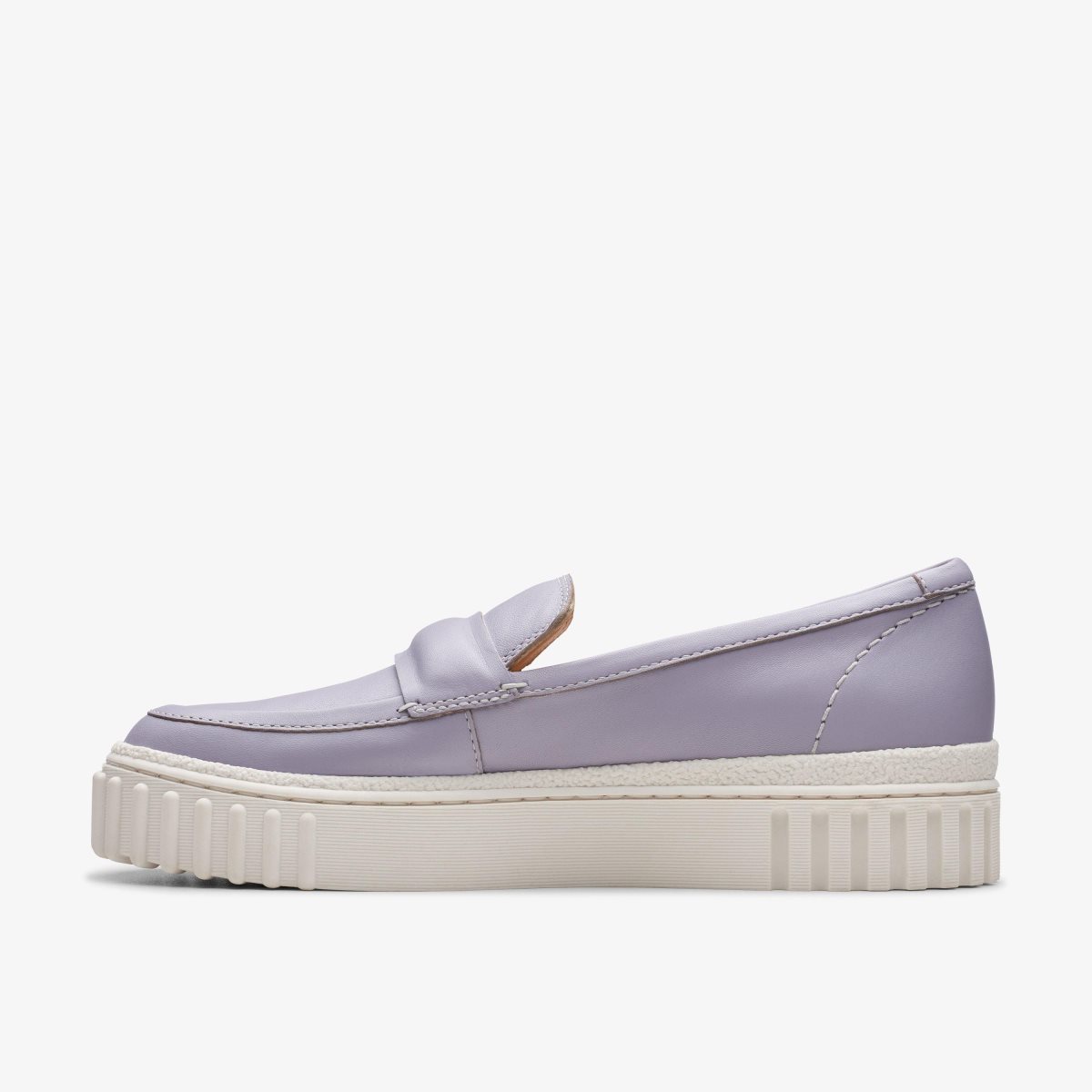 Femme Mocassin Clarks Mayhill Cove Lilac Leather Violette - QDF-80697657