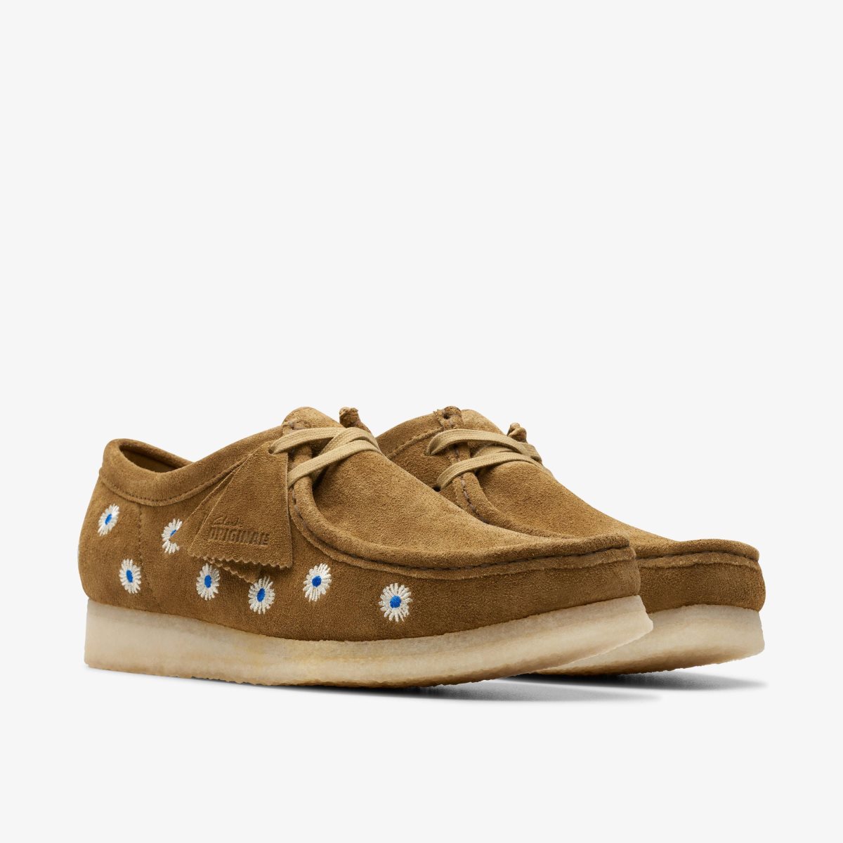 Homme Wallabees Clarks Wallabee Dark Olive Embroidery Vert Olive Foncé - SII-96889670