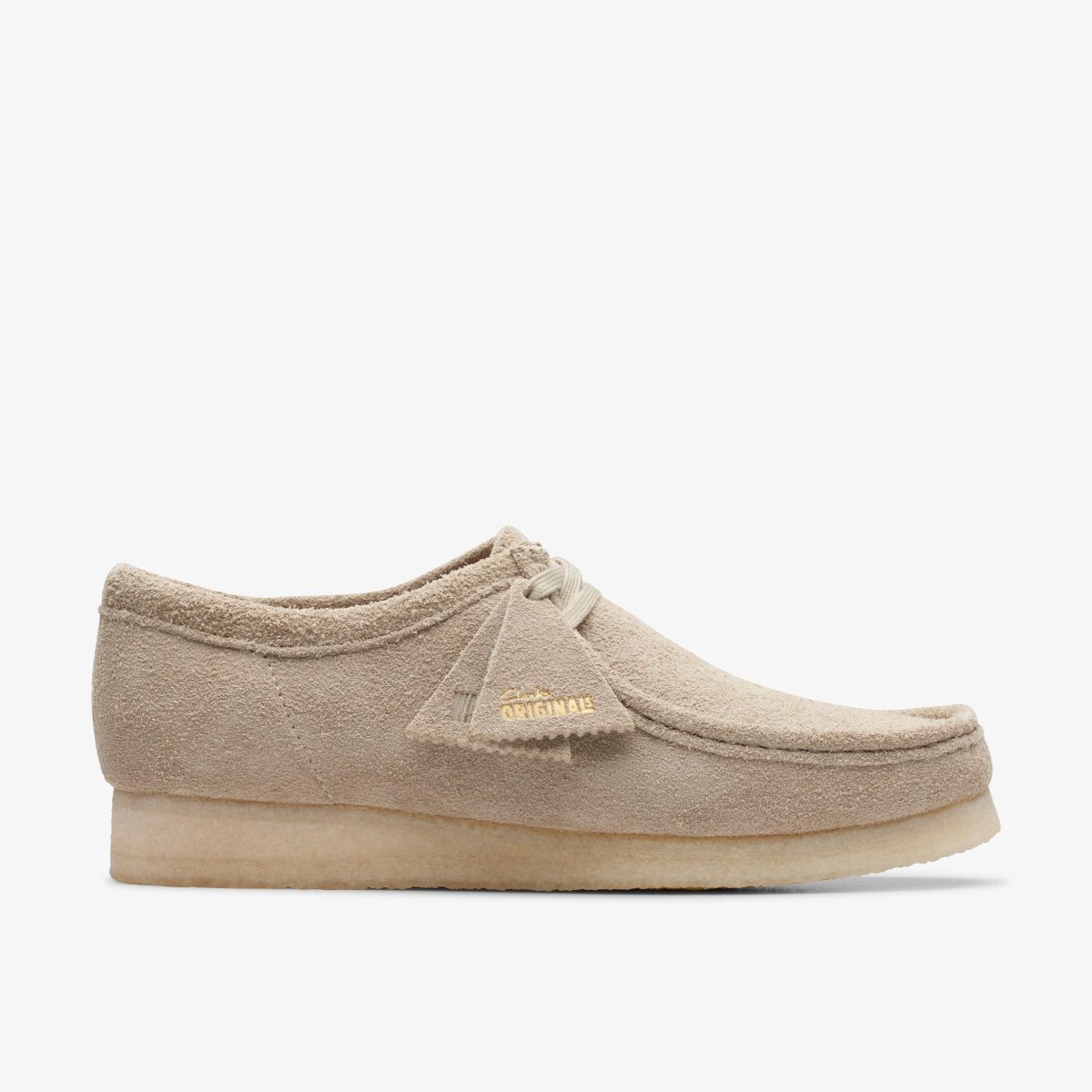 Homme Wallabees Clarks Wallabee Pale Grey Suede Grise - VZI-49772441