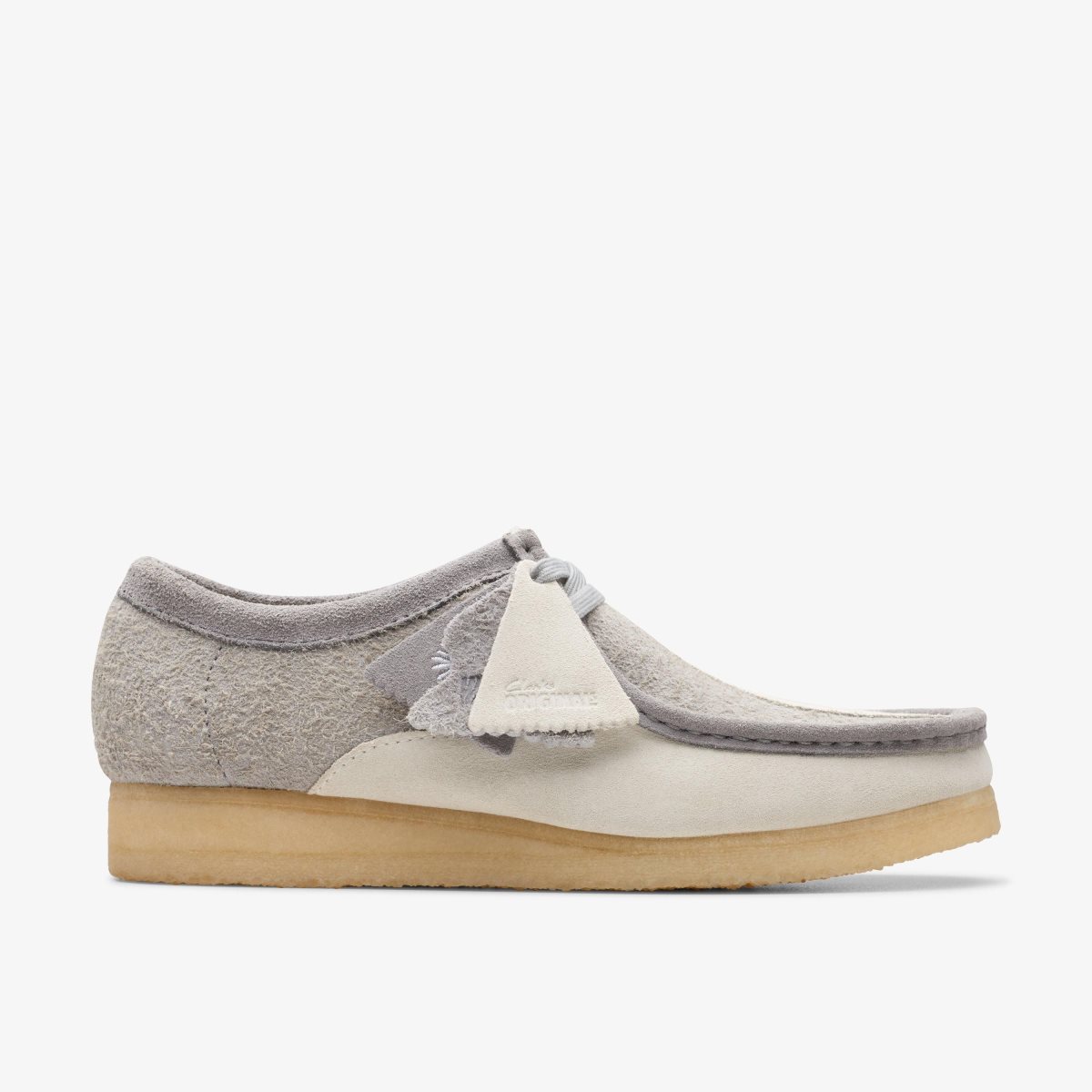 Homme Wallabees Clarks Wallabee Grey/Off White undefined - EFU-64452585