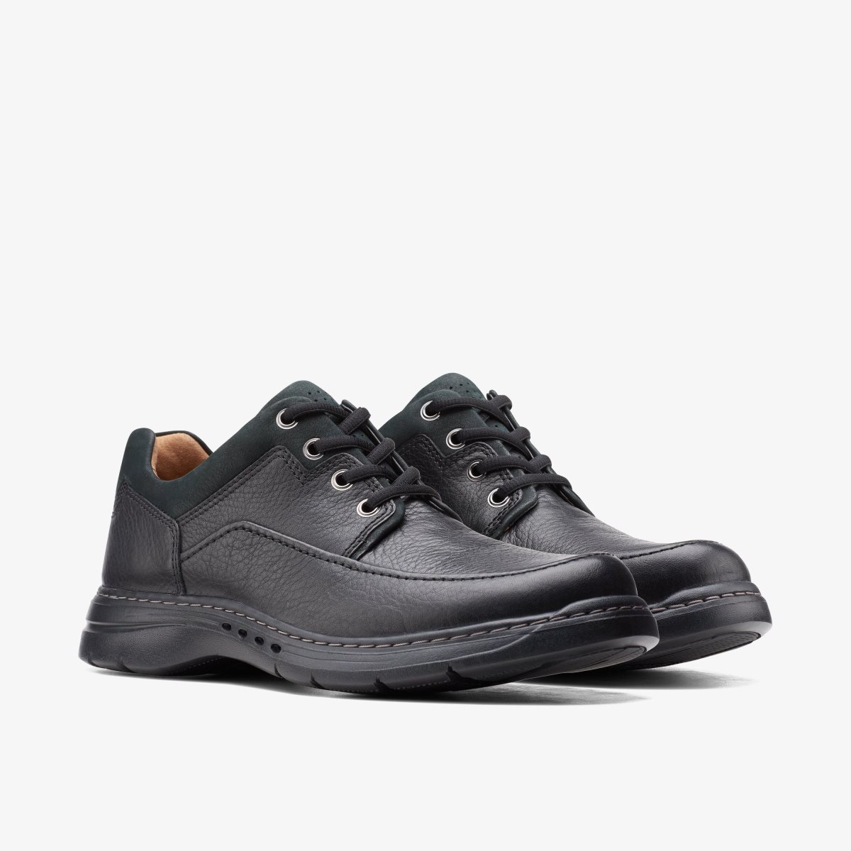 Homme Chaussure Habillée Clarks Un Brawley Lace Black Leather Noir - BKK-36533964