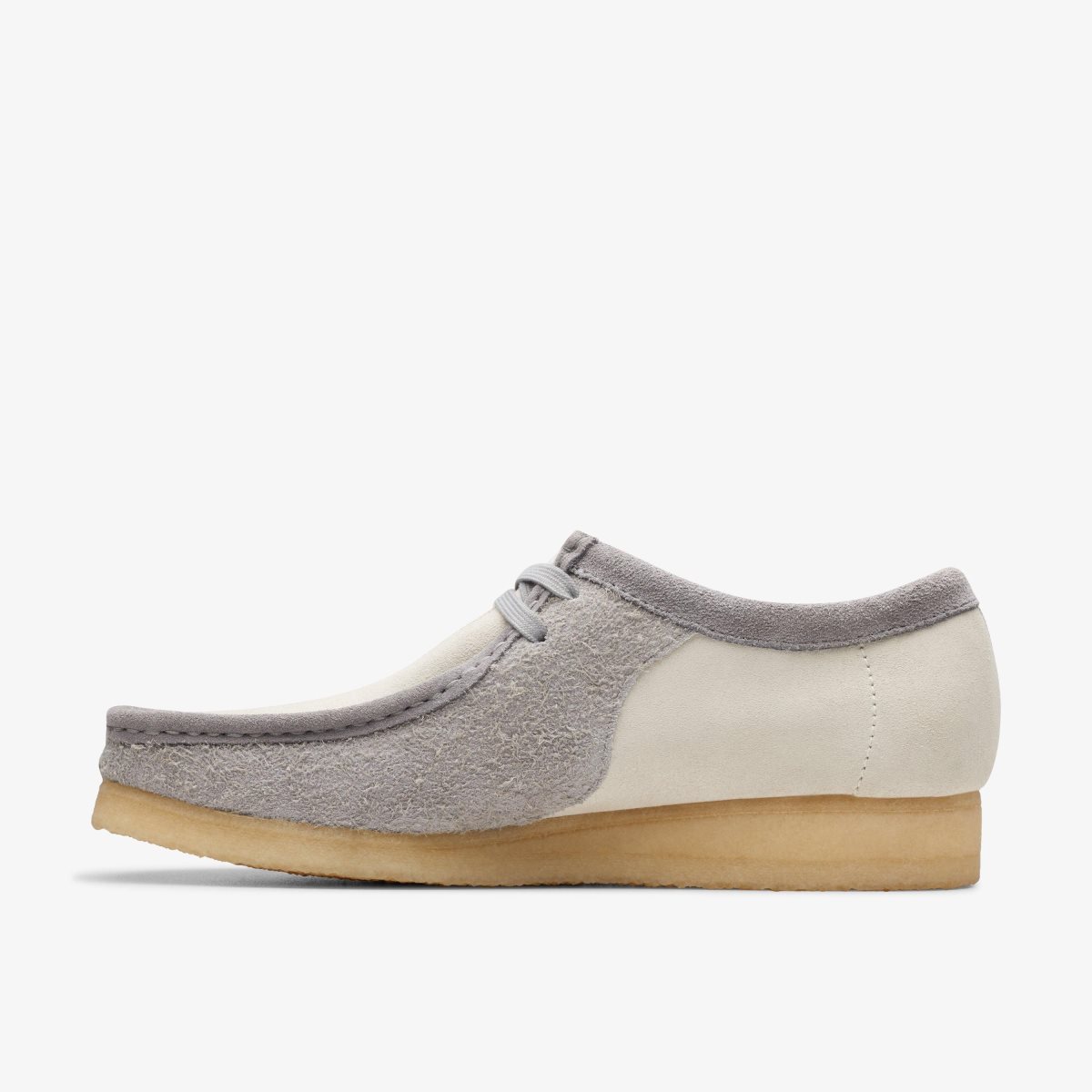 Homme Wallabees Clarks Wallabee Grey/Off White undefined - EFU-64452585