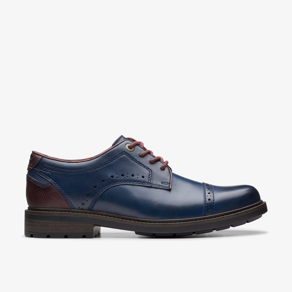 Homme Chaussure Habillée Clarks Un Shire Vibe Navy Combination Bleu Marine - KIZ-69171014