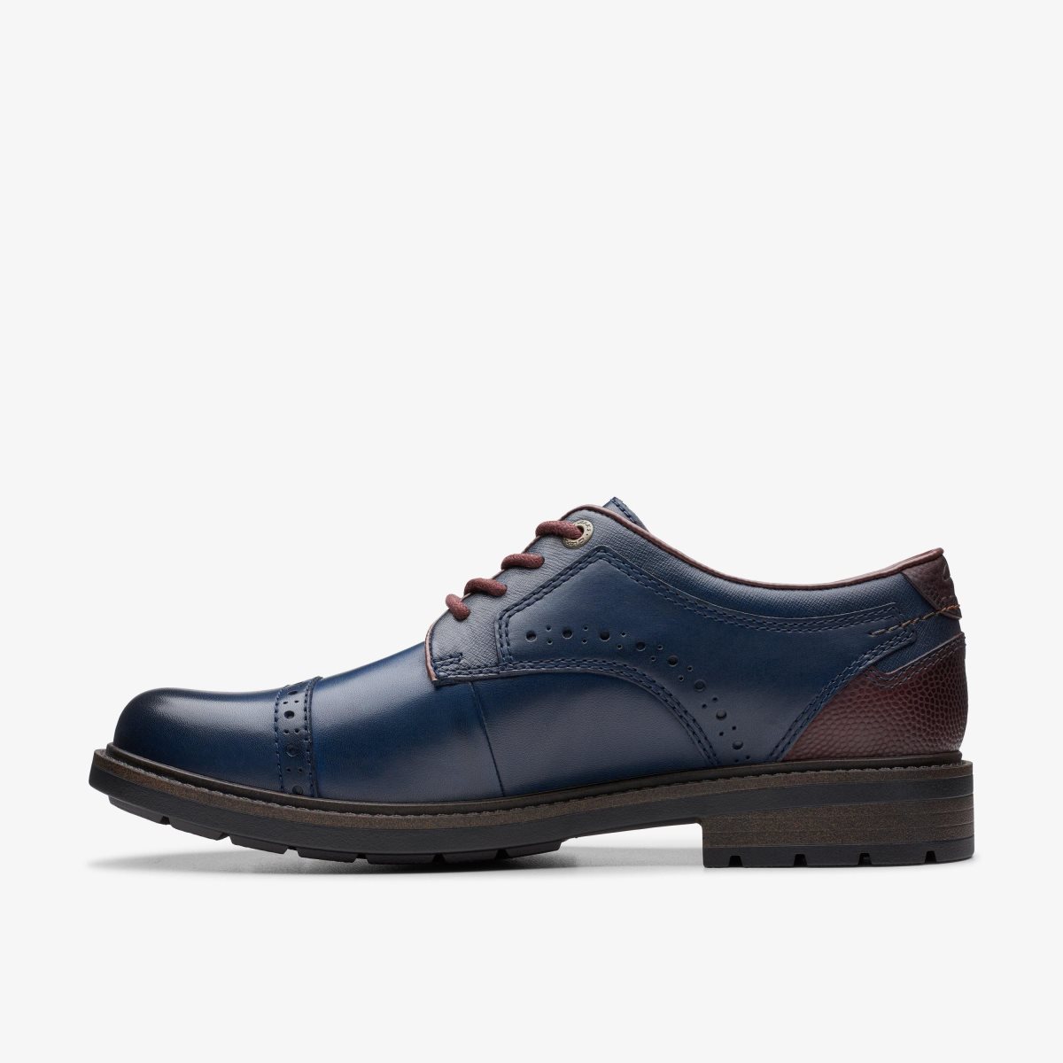 Homme Chaussure Habillée Clarks Un Shire Vibe Navy Combination Bleu Marine - KIZ-69171014