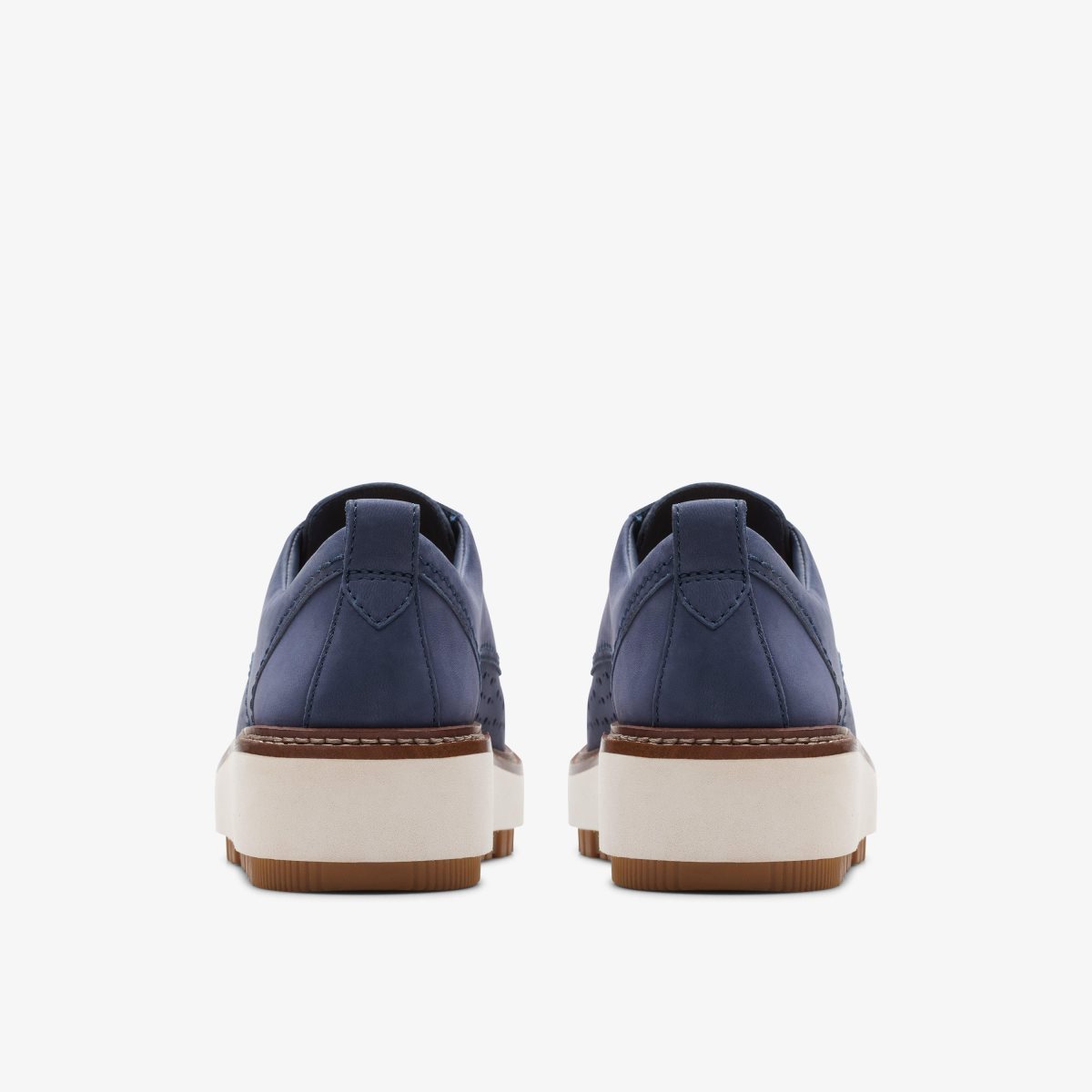 Femme Chaussures Plateforme Clarks Orianna Move Navy Nubuck Bleu Marine - GPR-60112338