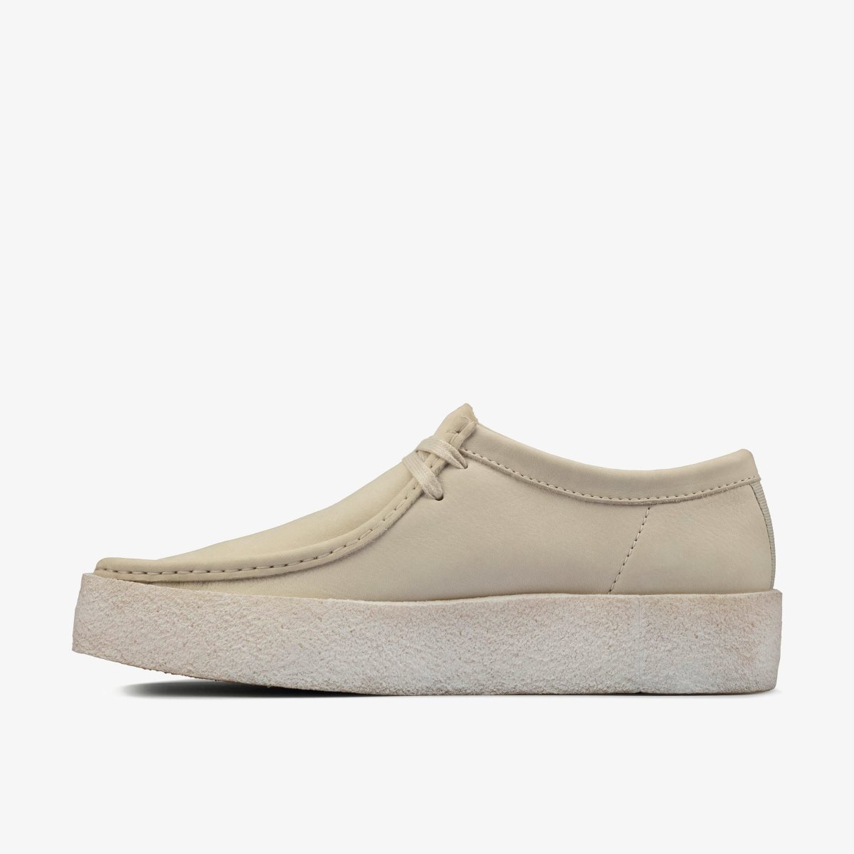 Homme Wallabees Clarks Wallabee Cup White Nubuck Blanche - VKC-04800064