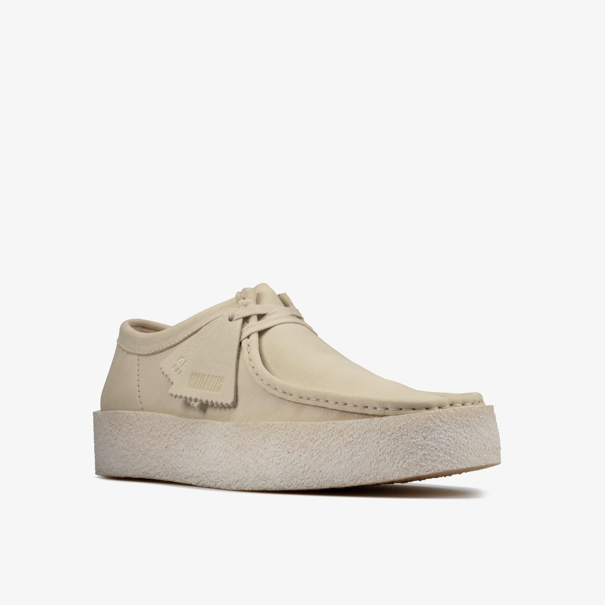 Homme Wallabees Clarks Wallabee Cup White Nubuck Blanche - VKC-04800064