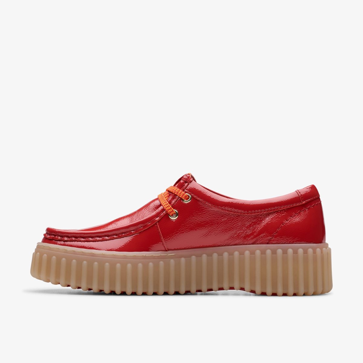 Femme Chaussures Plateforme Clarks Torhill Bee Red Patent Rouge - JYX-22193312