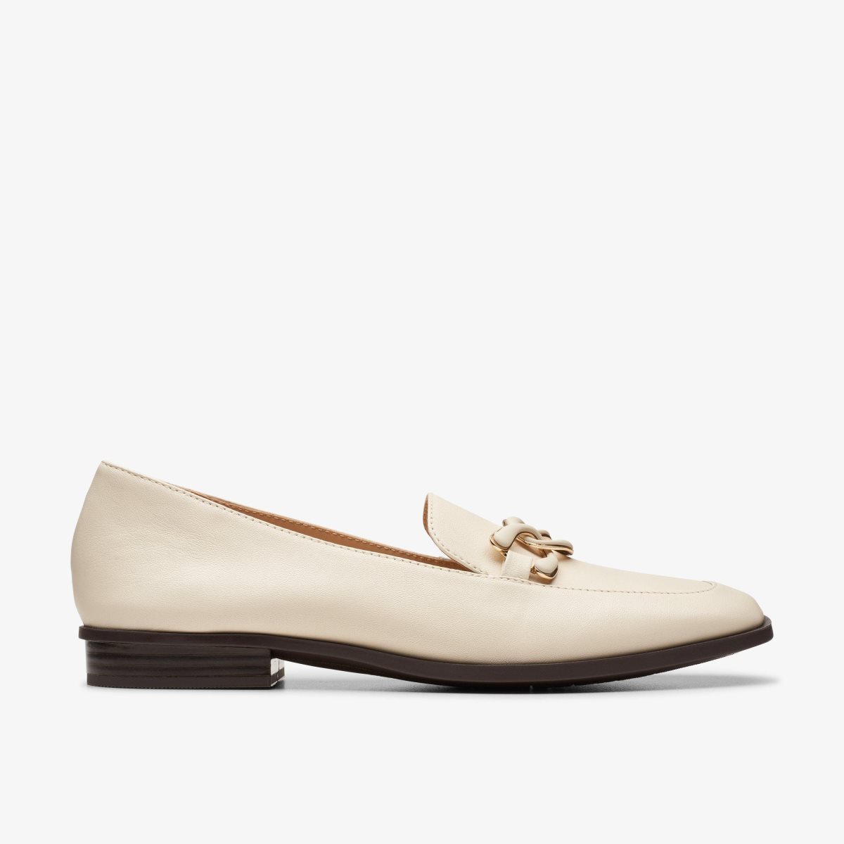 Femme Mocassin Clarks Sarafyna Rae Ivory Leather Blanche - XDS-76619210