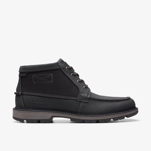 Homme Botte Clarks Maplewalk Moc Black Combination Noir - KYV-24849350