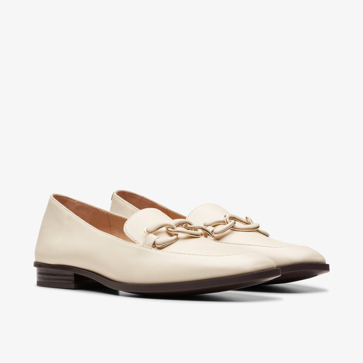 Femme Mocassin Clarks Sarafyna Rae Ivory Leather Blanche - XDS-76619210