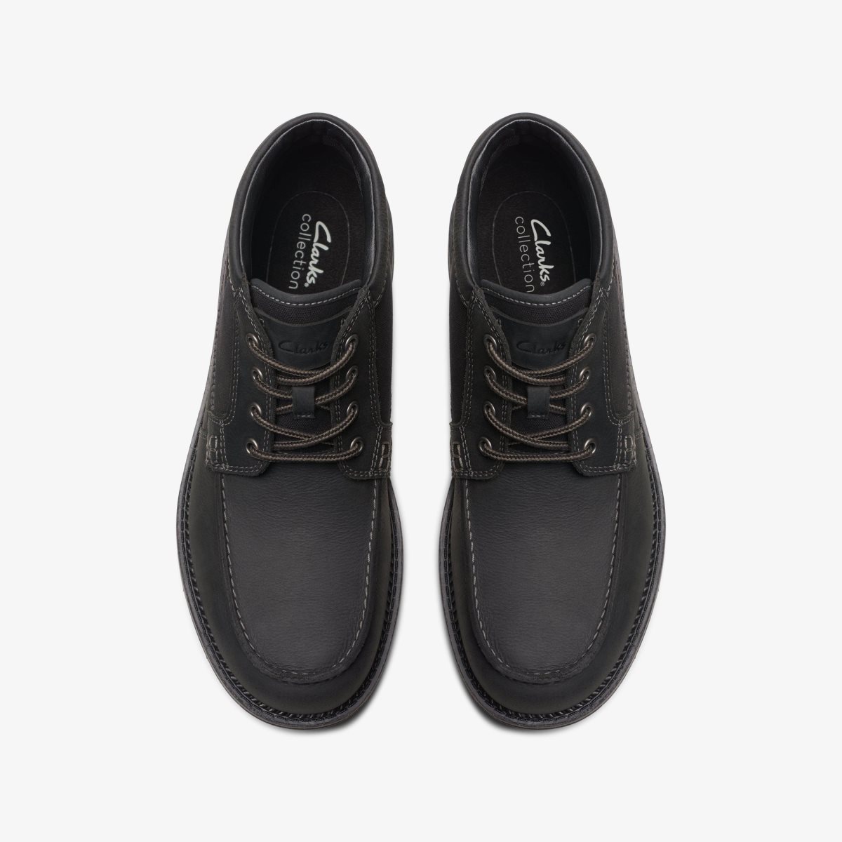 Homme Botte Clarks Maplewalk Moc Black Combination Noir - KYV-24849350