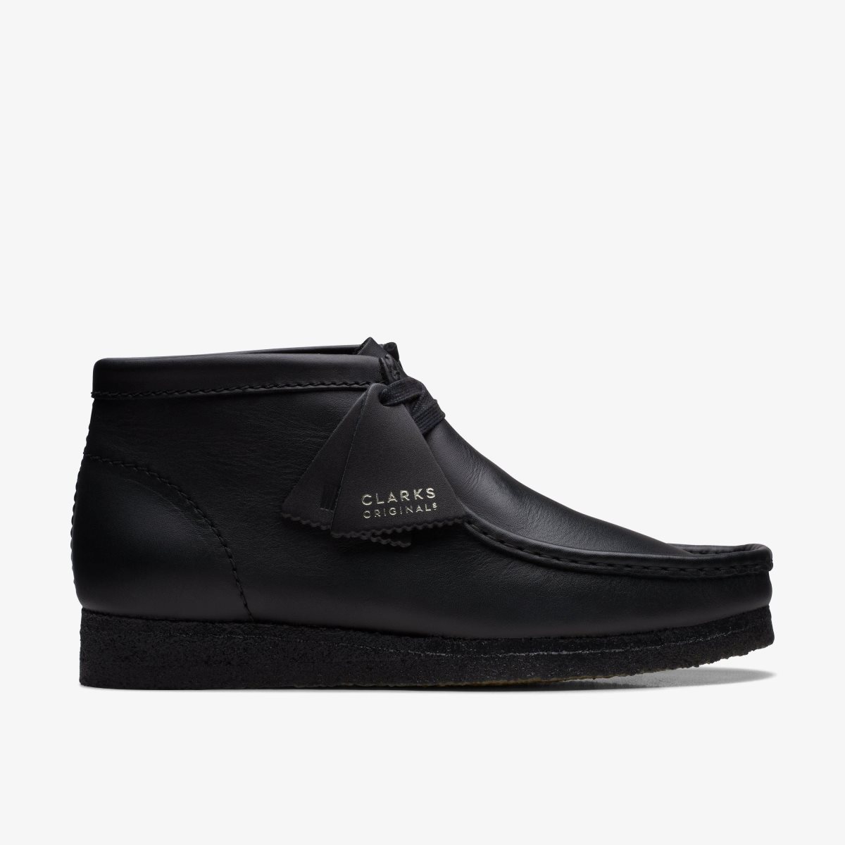 Homme Wallabees Clarks Wallabee Boot Black Leather Noir - BEB-90413594