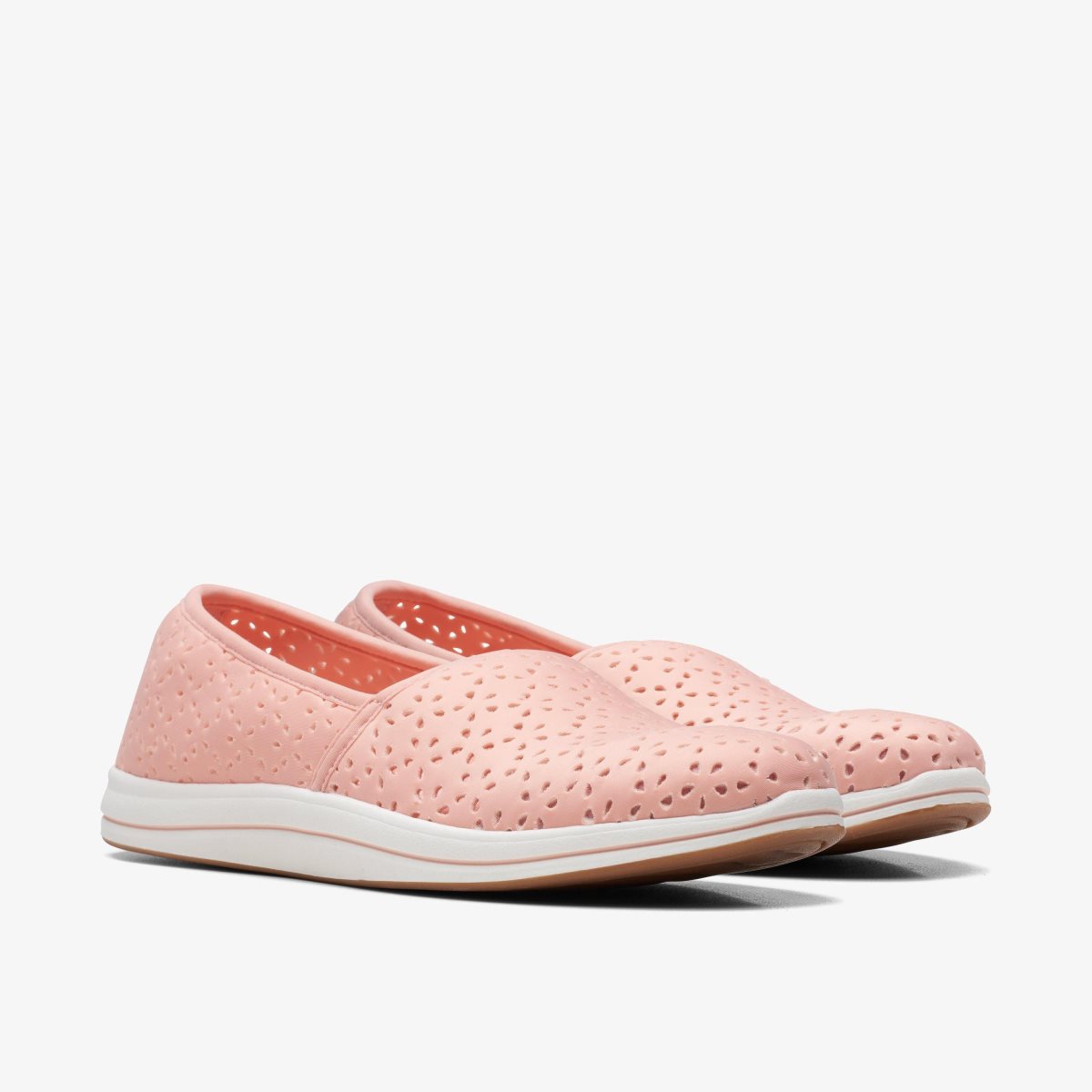 Femme Mocassin Clarks Breeze Emily Peach Corail - ZDF-50738481