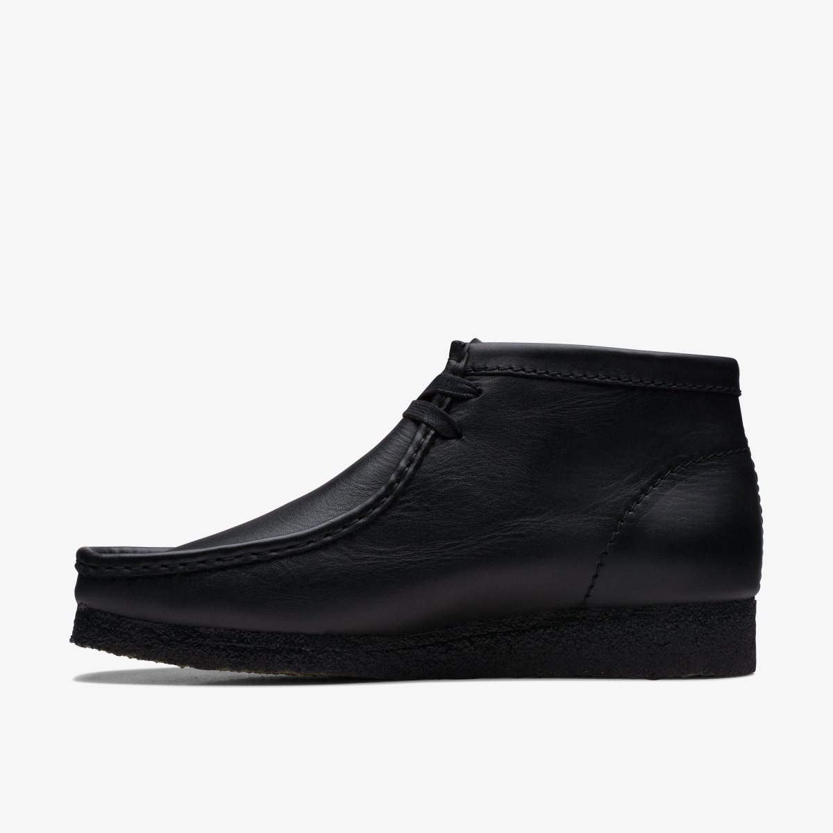 Homme Wallabees Clarks Wallabee Boot Black Leather Noir - BEB-90413594