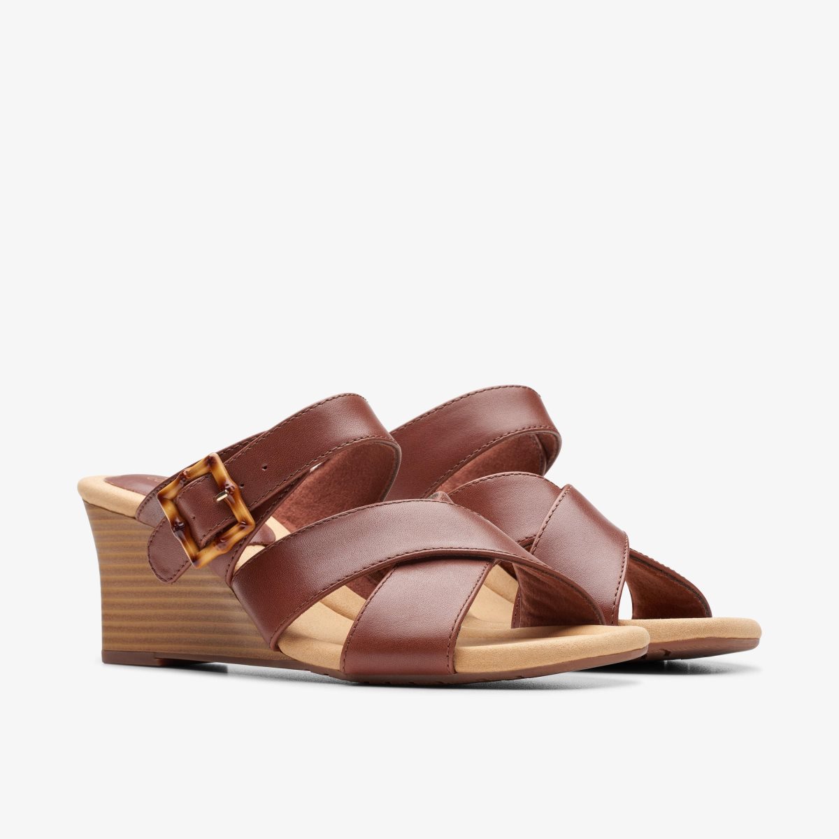 Femme Compensées Clarks Kyarra Judi Tan Marron - OUU-06598350